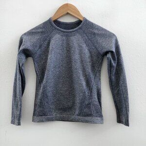 ATHLETA Girl Take Two Blue Confetti Double Layer Tank Top Size Medium